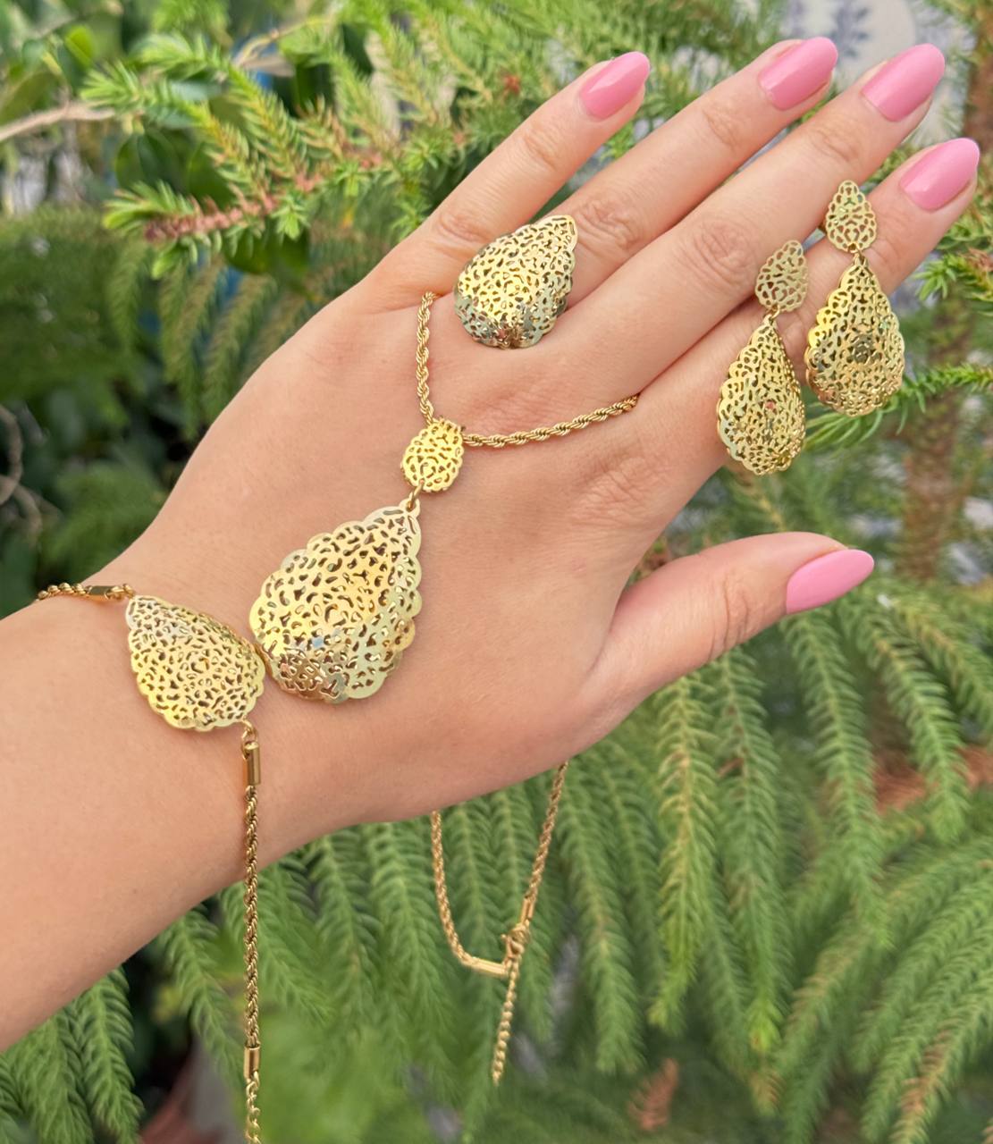 Parure krifsha « 4pieces » Acier inoxydable