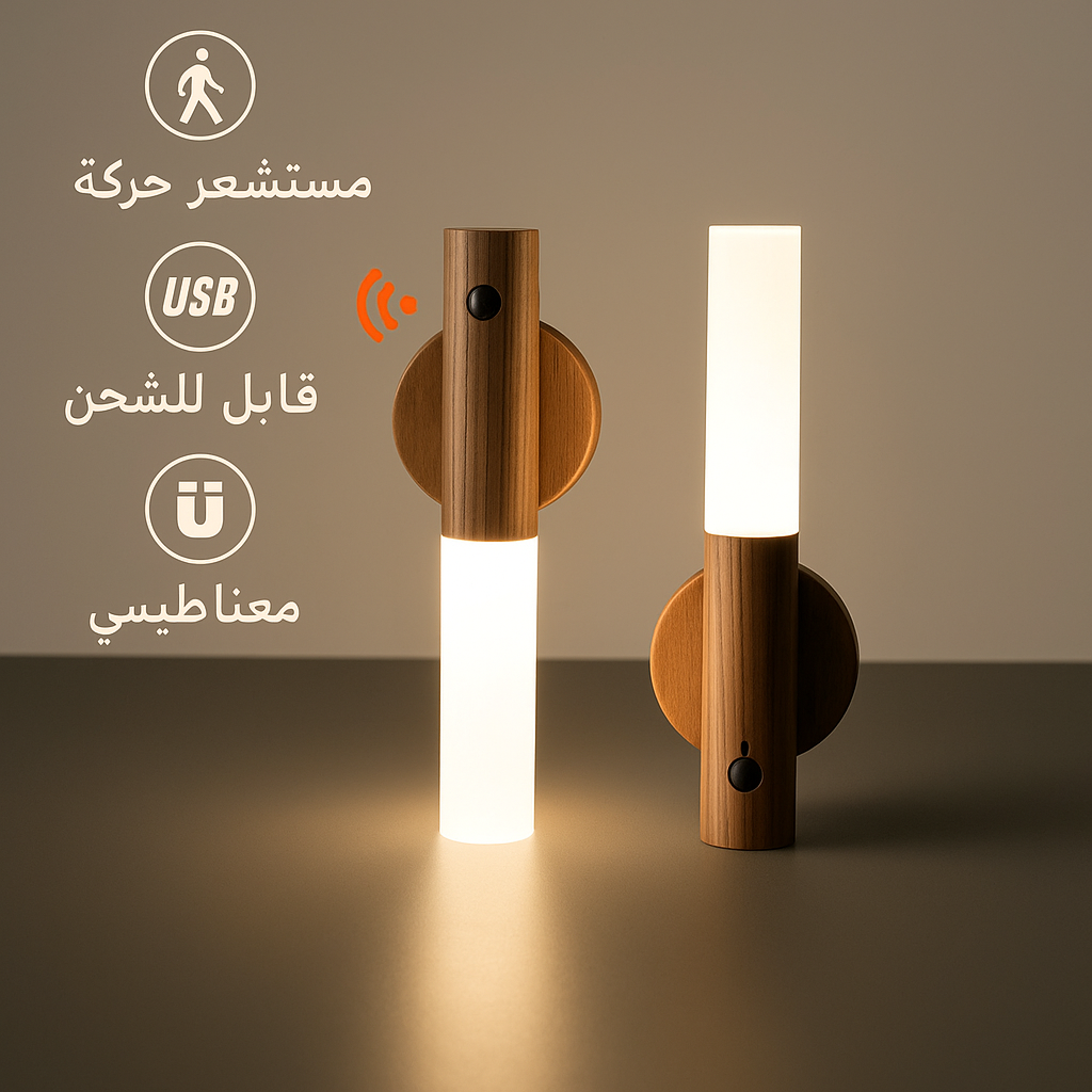 مصباح ليلي ذكي بمستشعر حركة