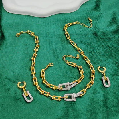 Parure Tifany « 3pcs »Acier inoxydable