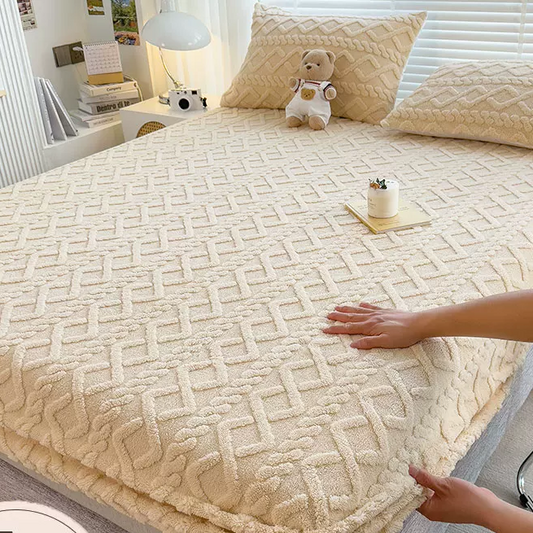 Drap-housse en velours très moelleux